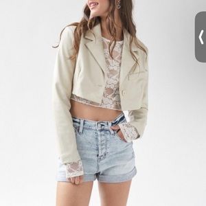 Urban Outfitters Kendall Faux Leather Blazer